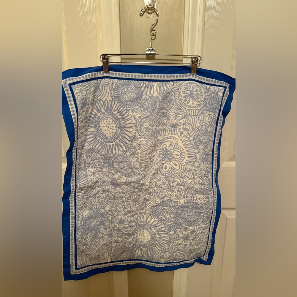 Southern Tide Blue and White Cotton Pillow Shams